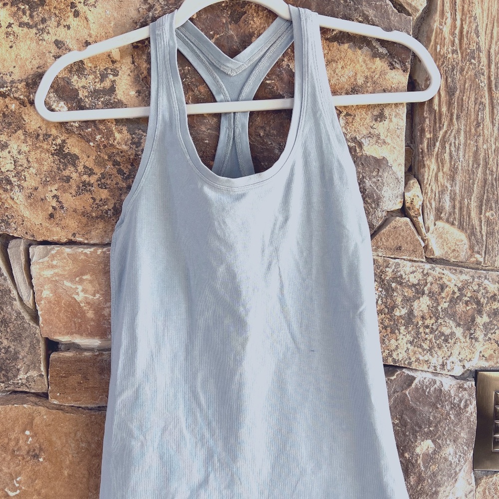 Lulu lemon baby blue racer back tank